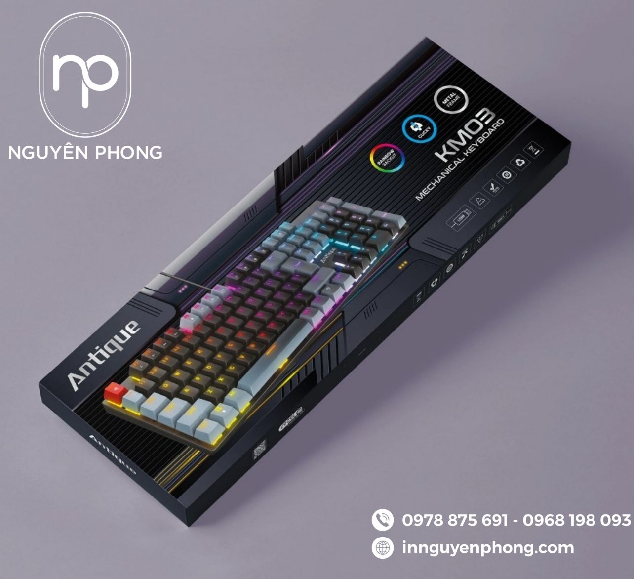 Mẫu hộp đựng bàn phím 